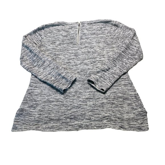 Per Se Sport Women's Top Black and White Nubby Textured Knit Size Large - Picture 2 of 8